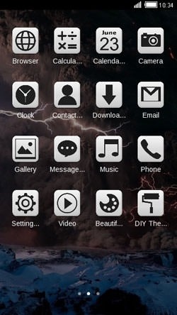 Thunderstorm CLauncher Android Theme Image 2