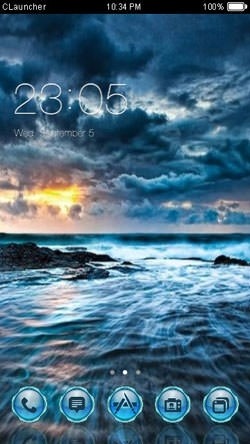 Ocean CLauncher Android Theme Image 1