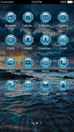 Ocean CLauncher Android Theme Image 2