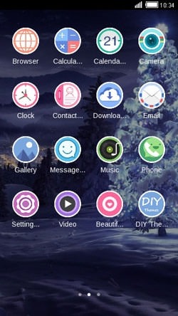 Winter CLauncher Android Theme Image 2