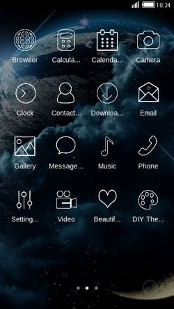 Outer Space CLauncher Android Theme Image 2