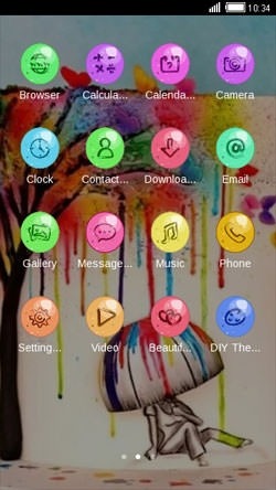 Rainbow Cake CLauncher Android Theme Image 2