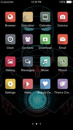 Ironman CLauncher Android Theme Image 2