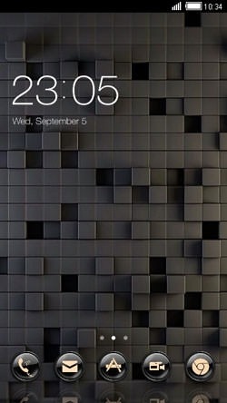 Black Blocks CLauncher Android Theme Image 1