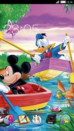 Mickey &amp; Donald CLauncher Android Theme Image 1