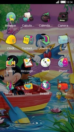 Mickey &amp; Donald CLauncher Android Theme Image 2