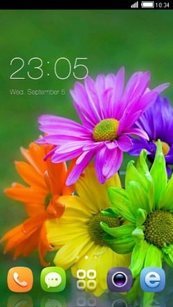 Beautiful Flowers CLauncher Android Theme Image 1