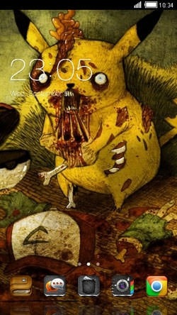Mad Pikachu CLauncher Android Theme Image 1