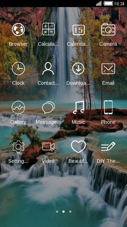 Waterfall CLauncher Android Theme Image 2