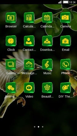Hummingbird CLauncher Android Theme Image 2