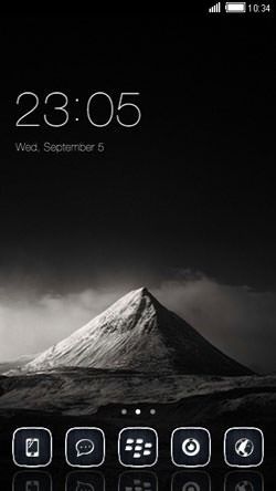 Black &amp; White CLauncher Android Theme Image 1