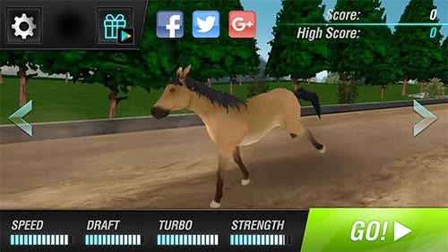 Cowboys Horse Racing Field Android Game Image 1