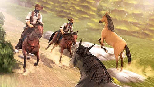 Cowboys Horse Racing Field Android Game Image 2