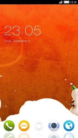 Snowman CLauncher Android Theme Image 1