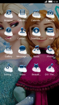 Frozen CLauncher Android Theme Image 2