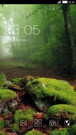 Green Forest CLauncher Android Theme Image 1