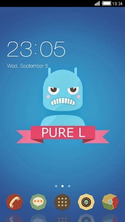 Pure L CLauncher Android Theme Image 1