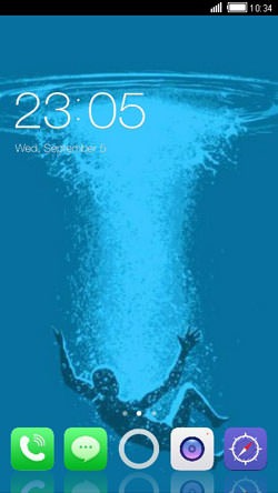 Drown CLauncher Android Theme Image 1