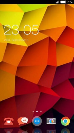 Galaxy Design CLauncher Android Theme Image 1
