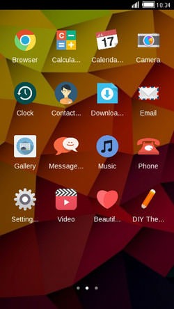 Galaxy Design CLauncher Android Theme Image 2