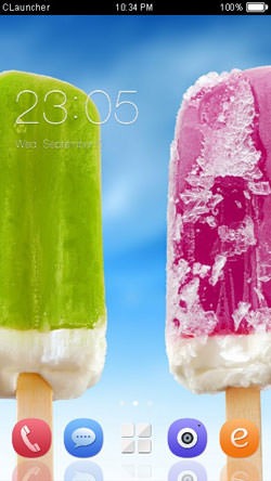 Ice Cream CLauncher Android Theme Image 1