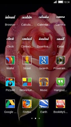 Pink Rose CLauncher Android Theme Image 2