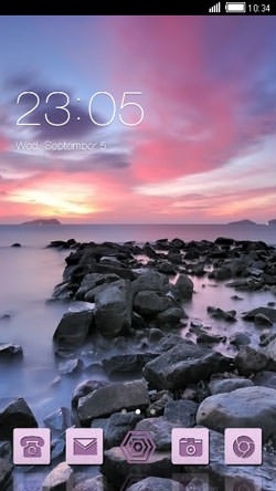 Seashore CLauncher Android Theme Image 1