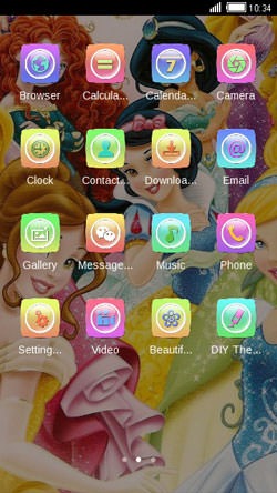 Disney Princess CLauncher Android Theme Image 2