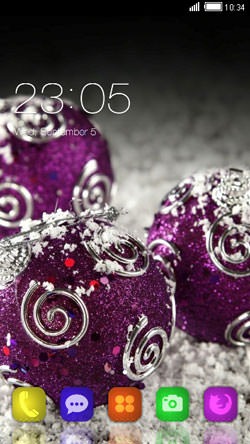 Purple Candy CLauncher Android Theme Image 1