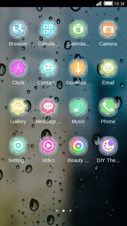 Water Drops CLauncher Android Theme Image 2