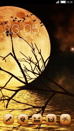 Night Moon CLauncher Android Theme Image 1
