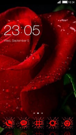 Rose CLauncher Android Theme Image 1