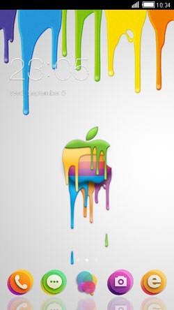 Colorful Apple CLauncher Android Theme Image 1