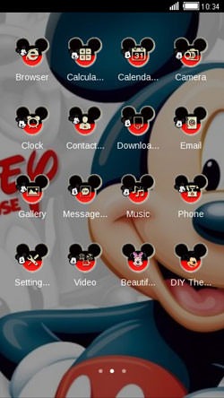 Mickey CLauncher Android Theme Image 2