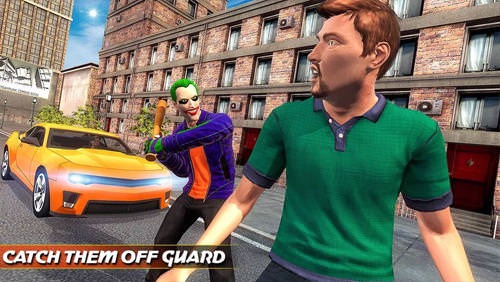City Gangster Clown Attack 3D Android Game Image 3