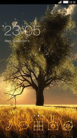 Alone Tree CLauncher Android Theme Image 1
