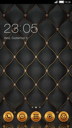 Golden Honeycomb CLauncher Android Theme Image 1