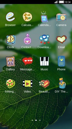 Leaves CLauncher Android Theme Image 2