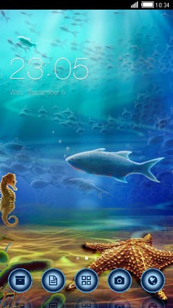 Sea World CLauncher Android Theme Image 1