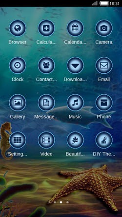 Sea World CLauncher Android Theme Image 2