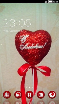 Xmas Love CLauncher Android Theme Image 1