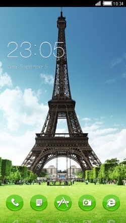 Eiffel Tower CLauncher Android Theme Image 1