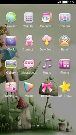 Cute Fairy CLauncher Android Theme Image 2