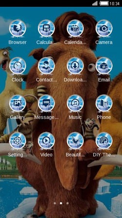 Ice Age CLauncher Android Theme Image 2