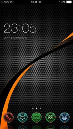 Black CLauncher Android Theme Image 1