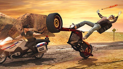 Police Vs Thief: Moto Attack Android Game Image 1