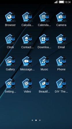 Blue CLauncher Android Theme Image 2