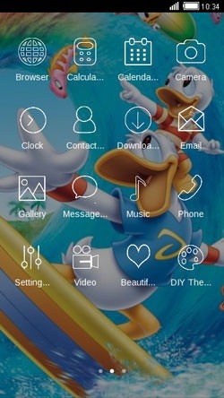 Donald CLauncher Android Theme Image 2