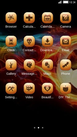 Fire Ball CLauncher Android Theme Image 2