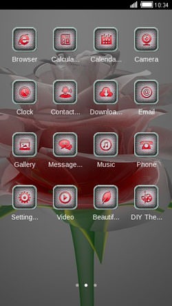 Glass Flower CLauncher Android Theme Image 2